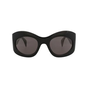 Gucci Shield-Frame Recycled Acetate Sunglasses Black Unisex-Adult